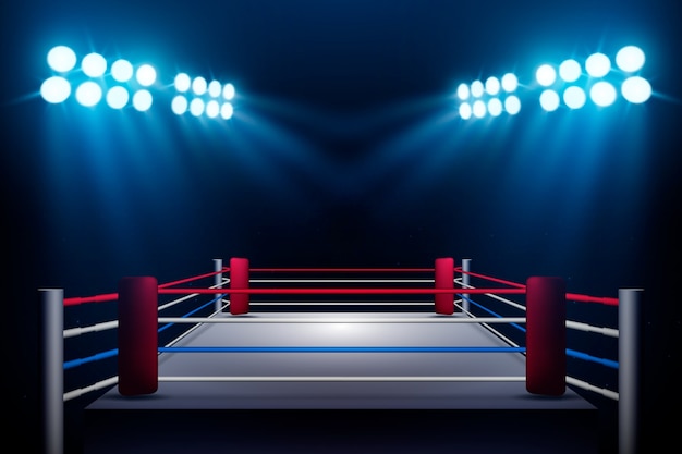 Gradient boxing ring background