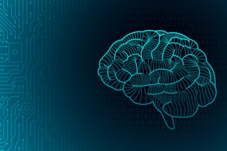 Free Vector gradient brain  background