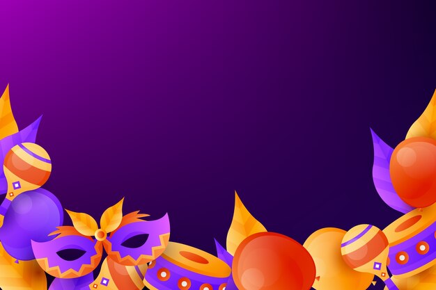 Gradient brazilian carnival background