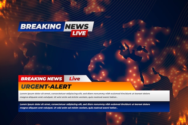 Gradient breaking news background