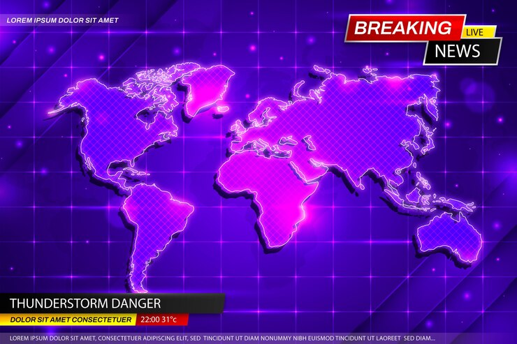 Free Vector gradient breaking news background