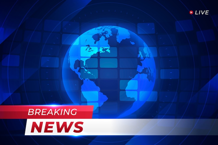 Free Vector gradient breaking news background