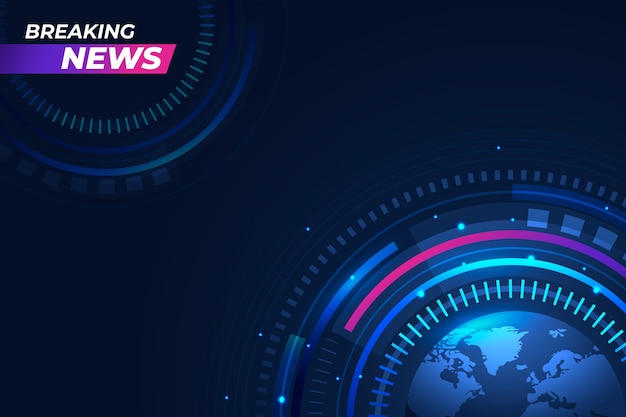 Gradient breaking news background