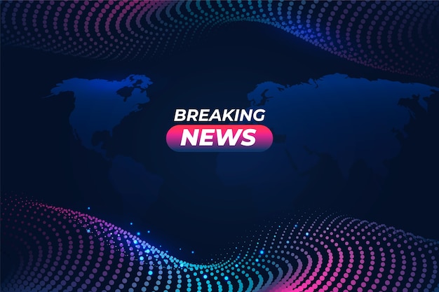 Vettore gratuito gradient breaking news background