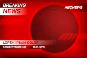 Free vector gradient breaking news background