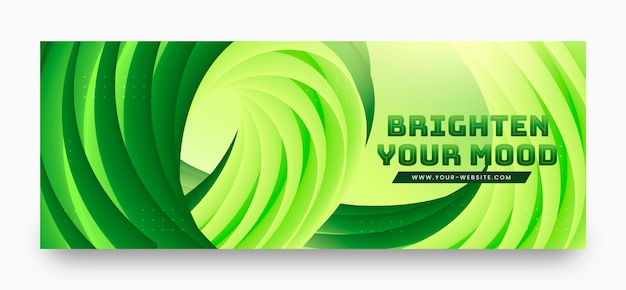 Free vector gradient bright color banner templates