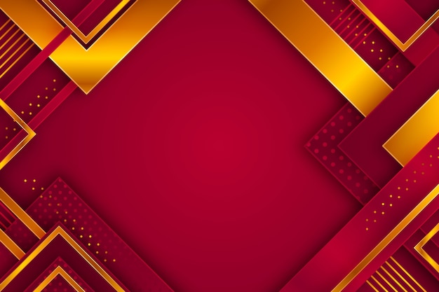 Free vector gradient burgundy and gold background