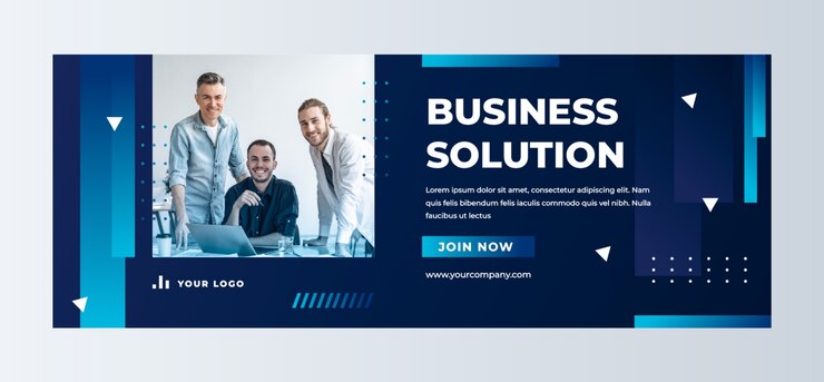 Free Vector gradient business banner template