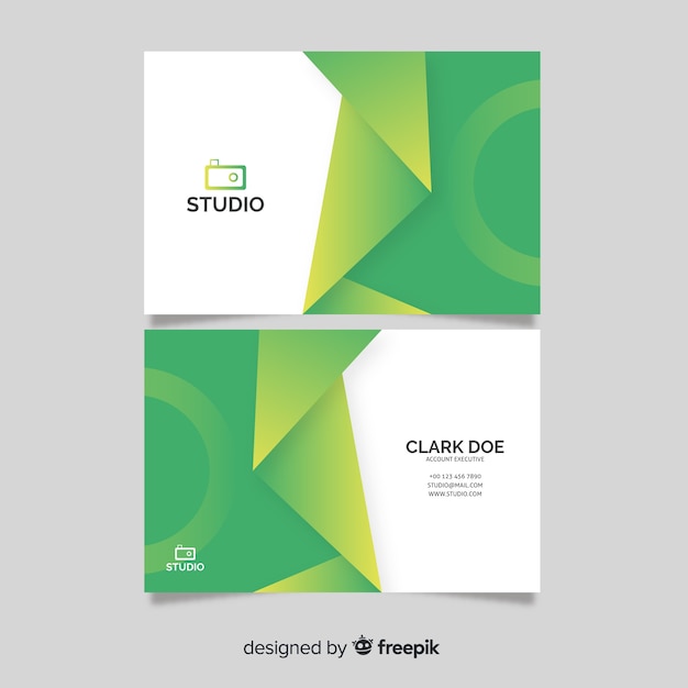 Gradient business card template