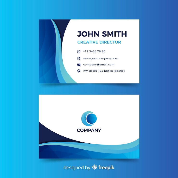 Free Vector gradient business card template