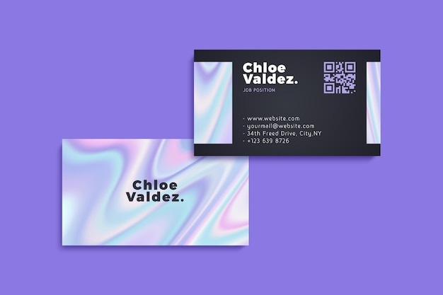 Gradient business card template