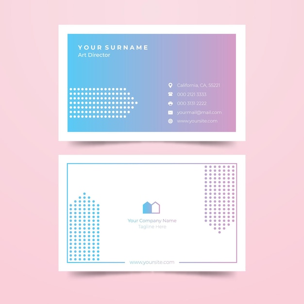 Gradient business card