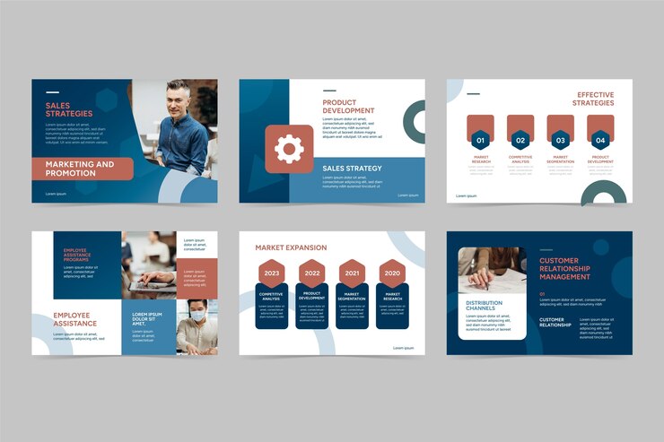 Free Vector gradient business presentation