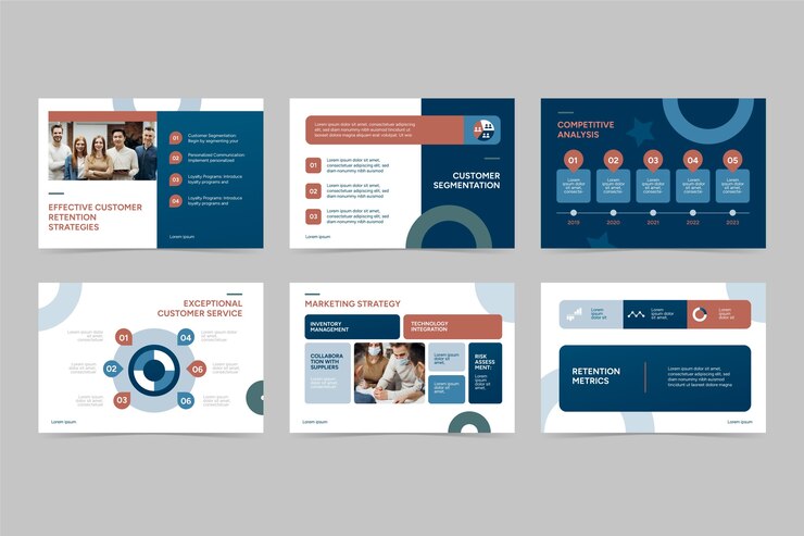 Free Vector gradient business presentation
