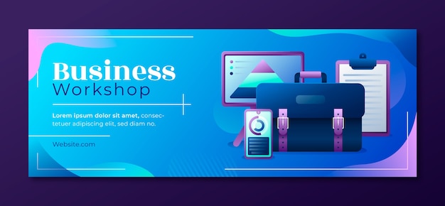 Free vector gradient business template design