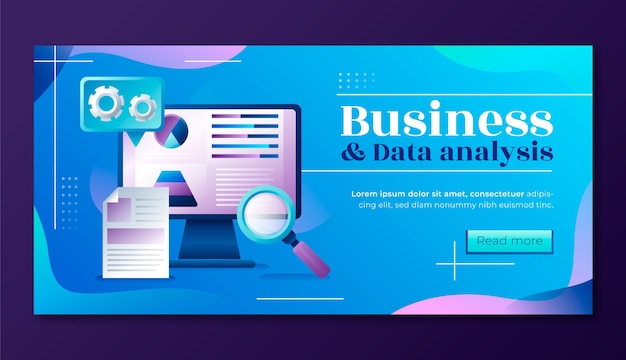 Gradient business template design