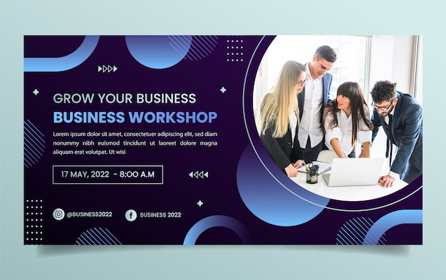 gradient business workshop facebook post
