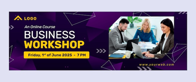 Gradient business workshop twitter header