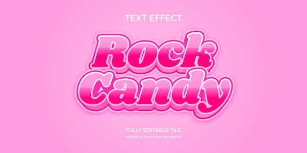 Free vector gradient candy pastel color text effect