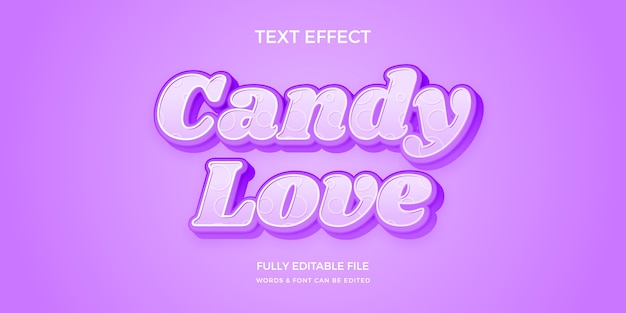 Free vector gradient candy pastel color text effect