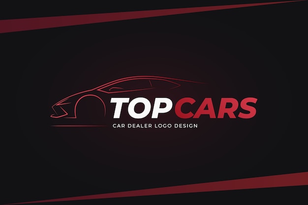 Gradient car dealer logo template