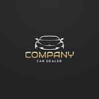 Free vector gradient  car dealer logo template