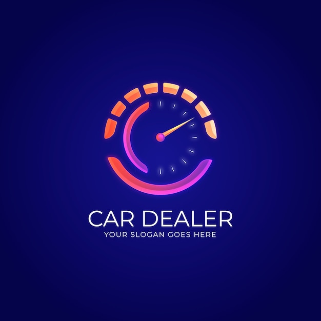 gradient car dealer logo template