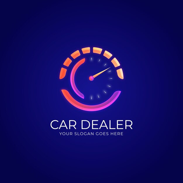 Шаблон логотипа автомобильного дилера Gradient