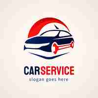 Free vector gradient car service logo design