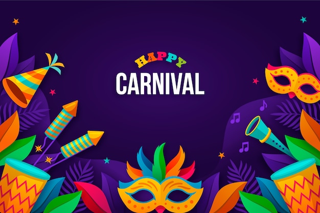 Free vector gradient carnival background