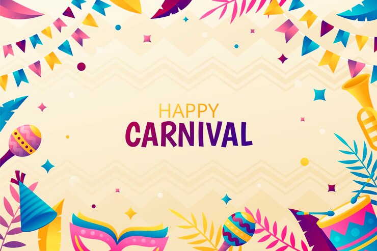 Free Vector gradient carnival party background