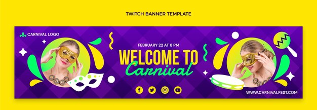 Gradient carnival twitch banner