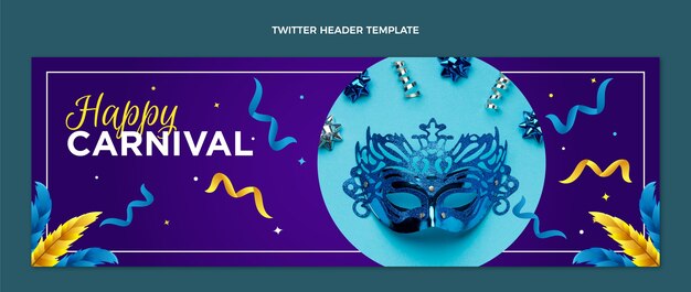 Gradient carnival twitter header