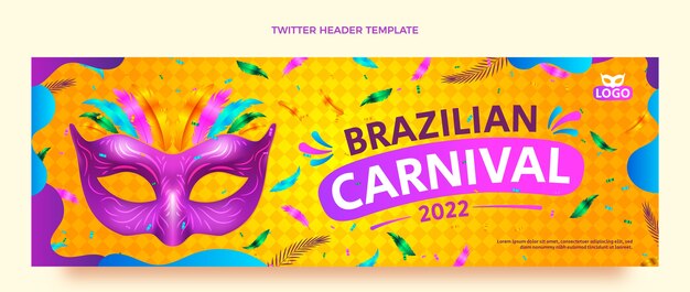 Gradient carnival twitter header