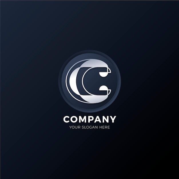 Gradient cc logo template