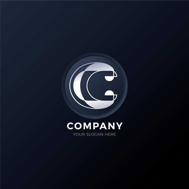 Gradient cc logo template