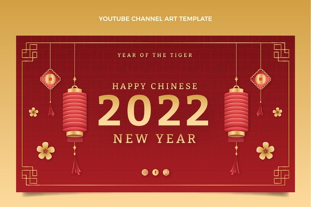 Градиент китайский новый год канал youtube искусство
