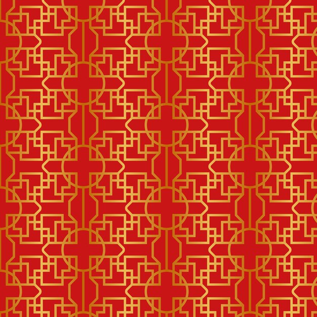 Gradient chinese pattern design