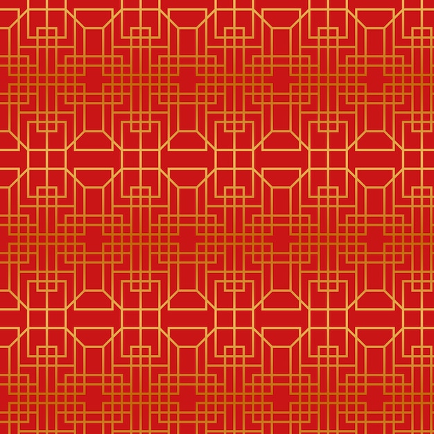 Free vector gradient chinese pattern design