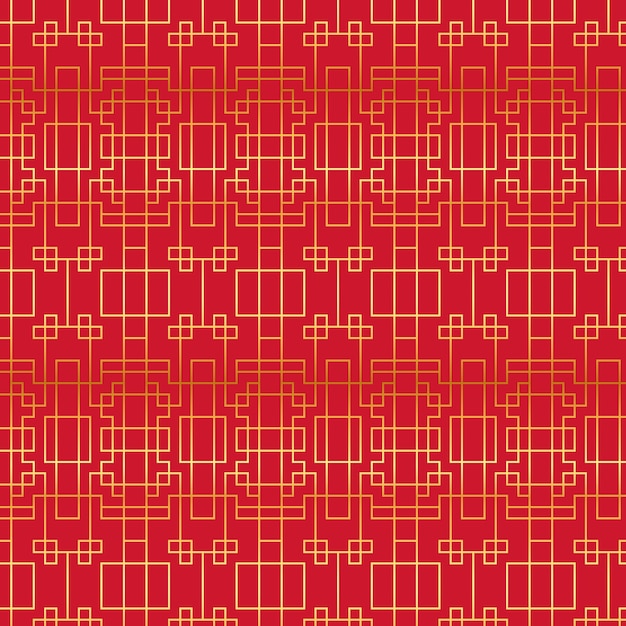 Gradient chinese pattern illustration