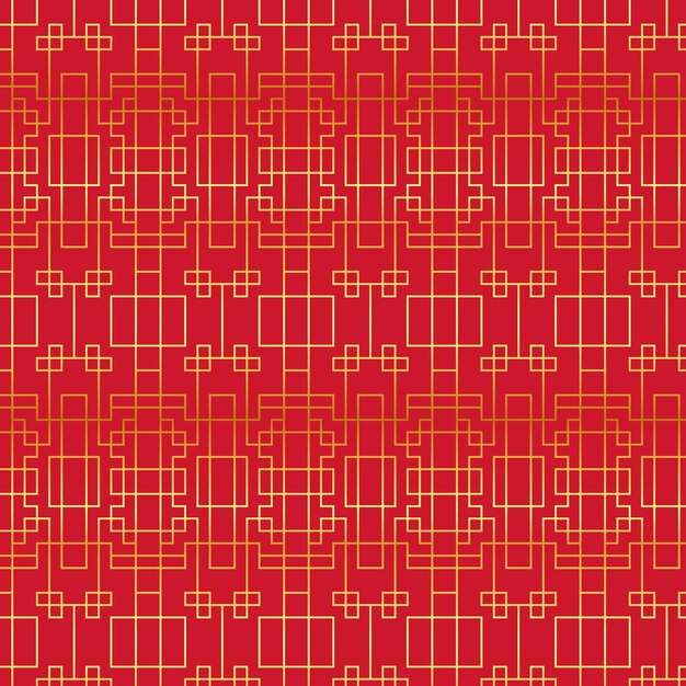 Gradient chinese pattern illustration