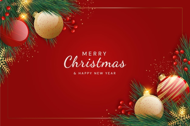 Free vector gradient christmas background