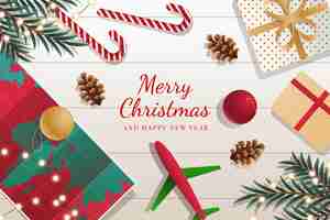 Free vector gradient christmas illustration