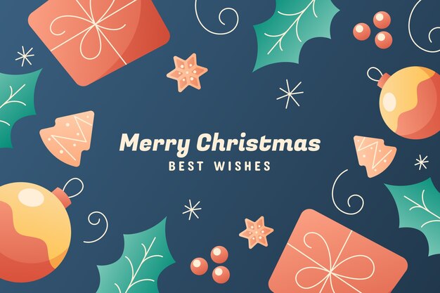 Free vector gradient christmas season background