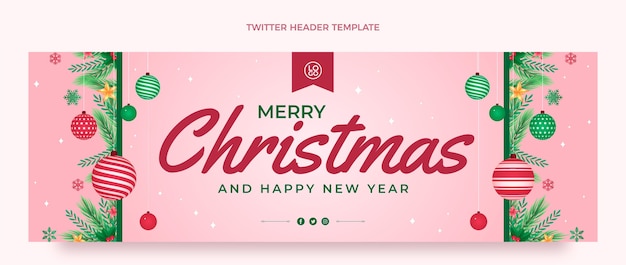 Gradient christmas twitter header