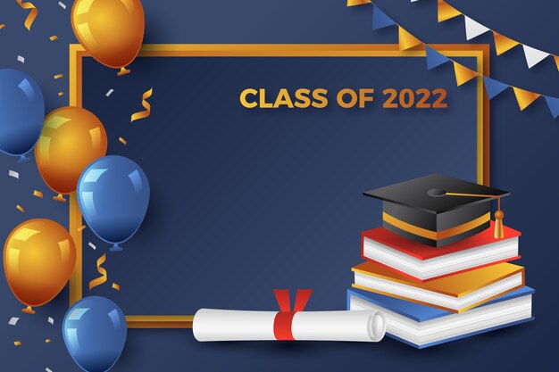 Gradient class of 2022 frame template