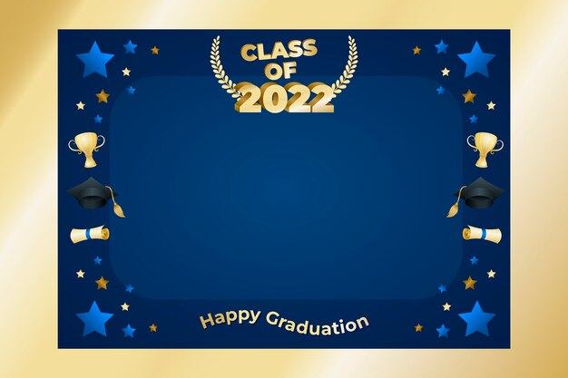 Free Vector Gradient Class Of 2022 Frame Template