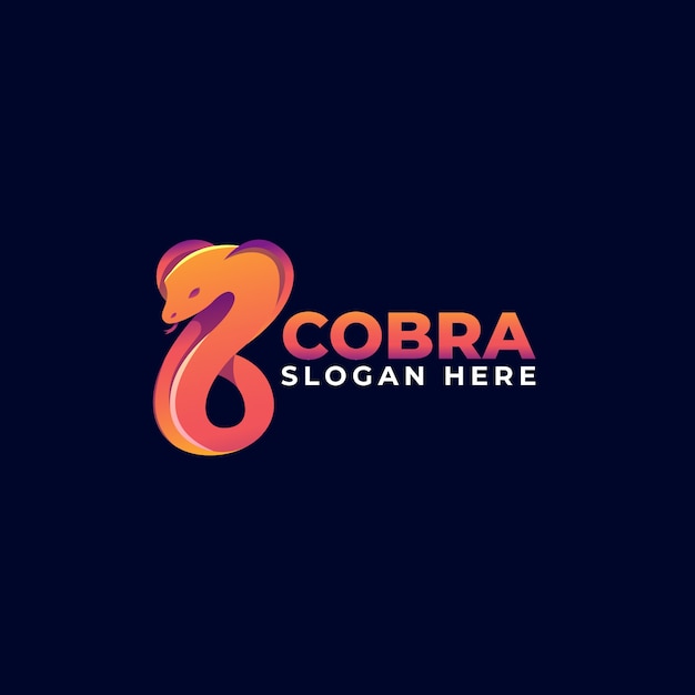 Gradient cobra logo template