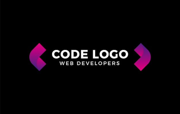 Web開発者向けのグラデーションコードロゴ