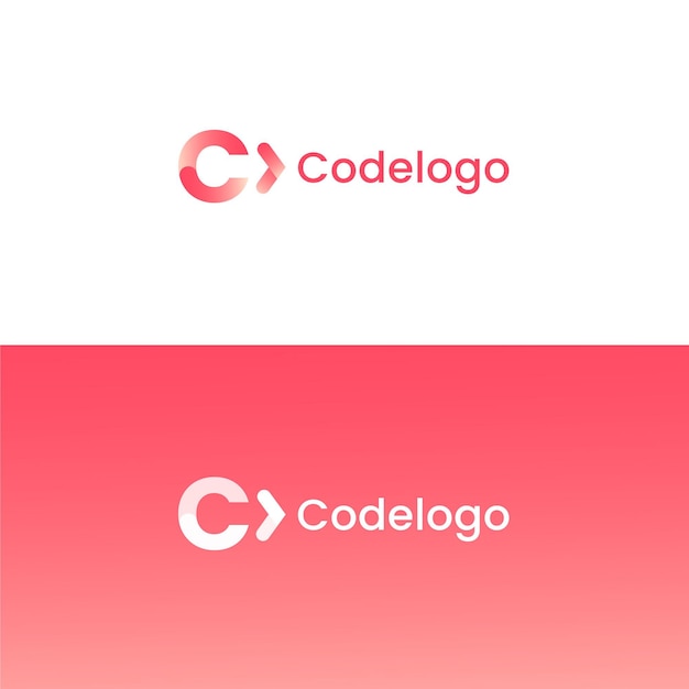 Free vector gradient code logo